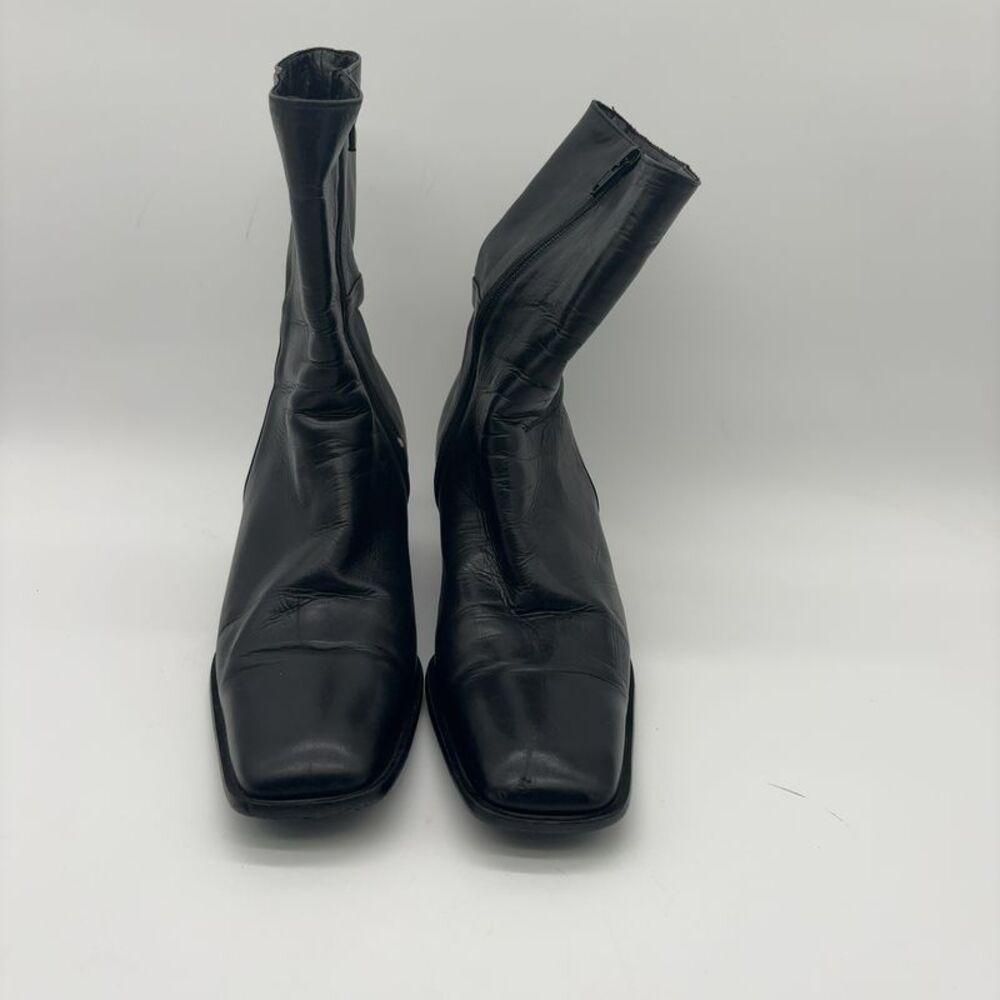 Classiques Entier Leather Square Toe High Ankle Boots